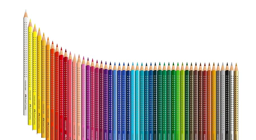 Faber-Castell 112449 Colouring Pencils Colour Grip Pack of